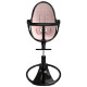 Стілець BLOOM для годування Fresco з бавовняним вкладишем Rose Gold / Midnight Black