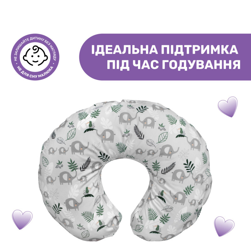 Подушка для годування Boppy Grey/White