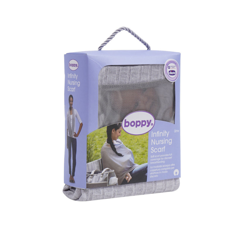 Накидка-шарф для годування Boppy Infinity Grey