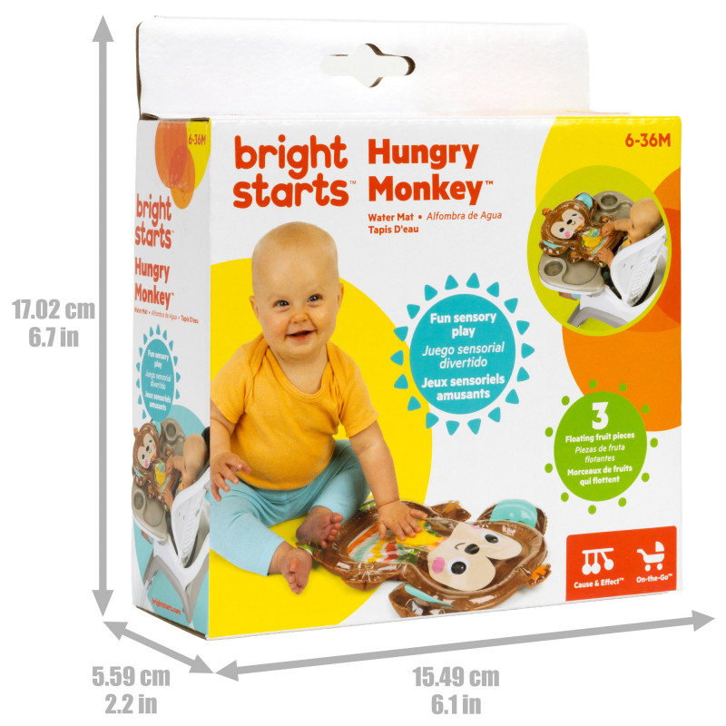 Водний розвиваючий килимок Bright Starts Hungry Monkey