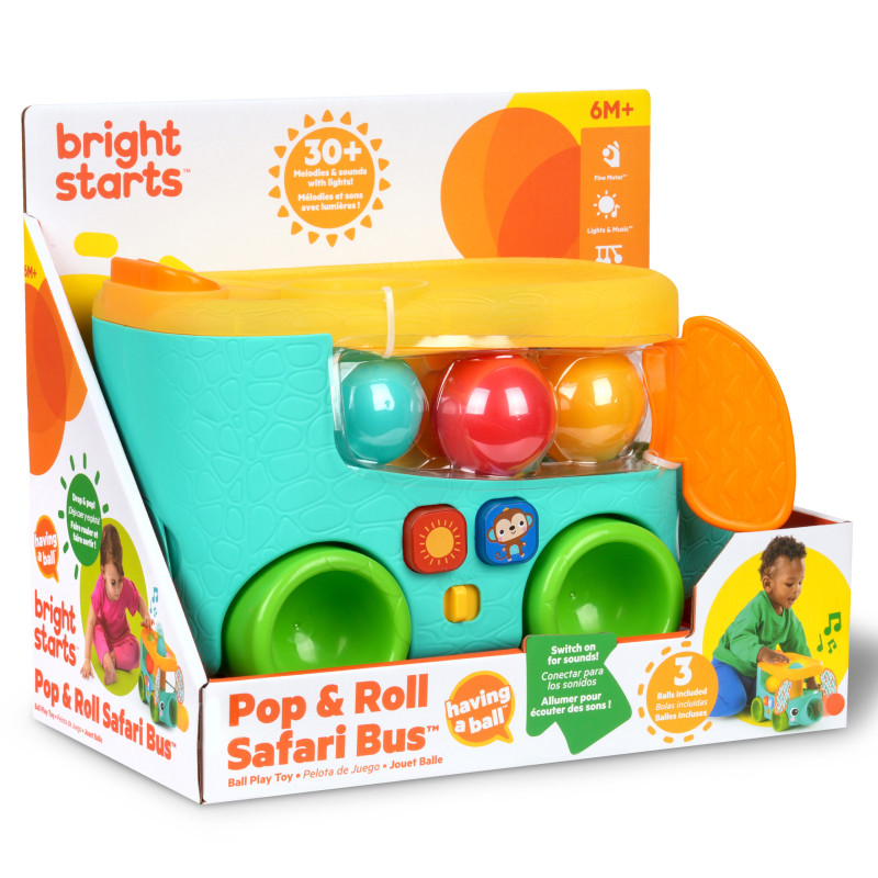 Музична іграшка Bright Starts Pop & Roll Safari Bus