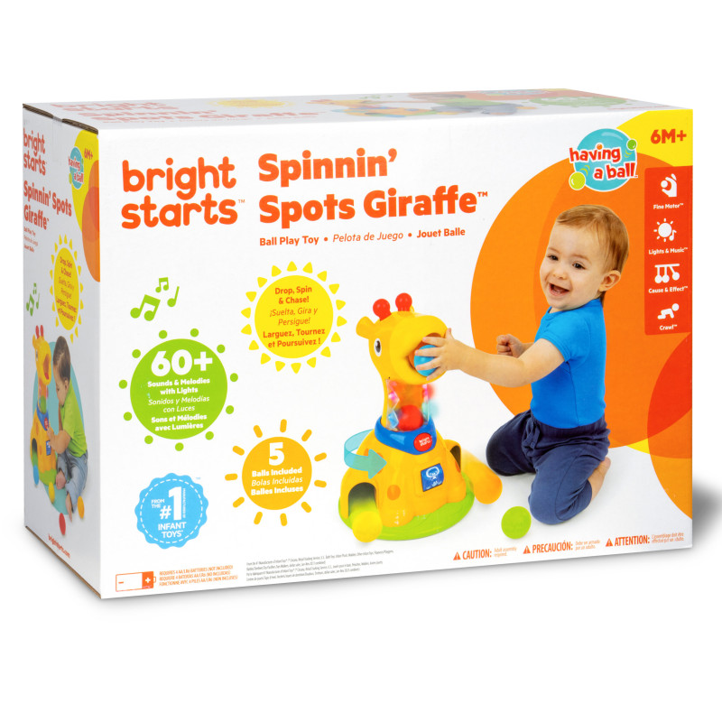 Музична іграшка Bright Starts Spinnin Spots Giraffe