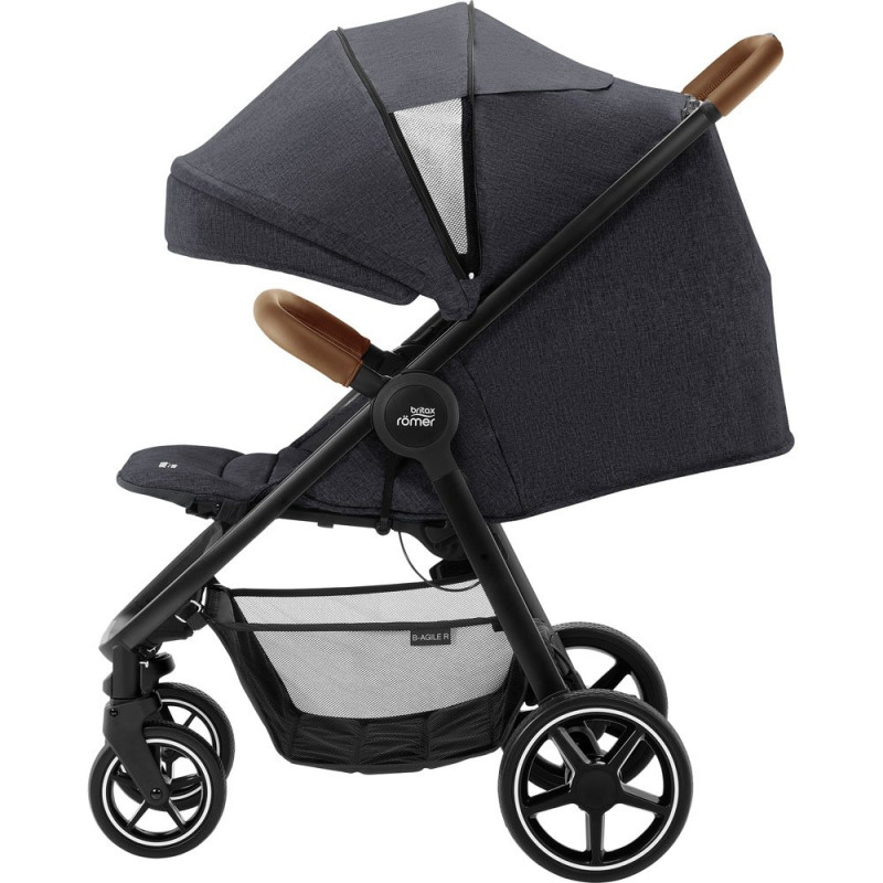 Прогулянкова коляска BRITAX-ROMER B-AGILE R Black Shadow/Brown