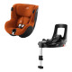 Автокрісло BRITAX-ROMER DUALFIX iSENSE Golden Cognac с платформой FLEX BASE