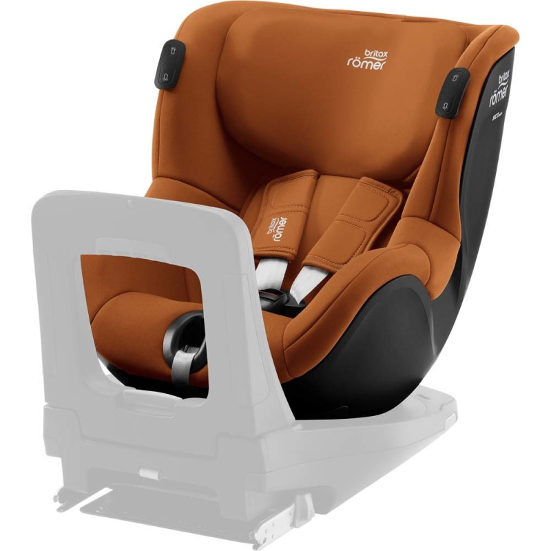 Автокрісло BRITAX-ROMER DUALFIX iSENSE Golden Cognac с платформой FLEX BASE