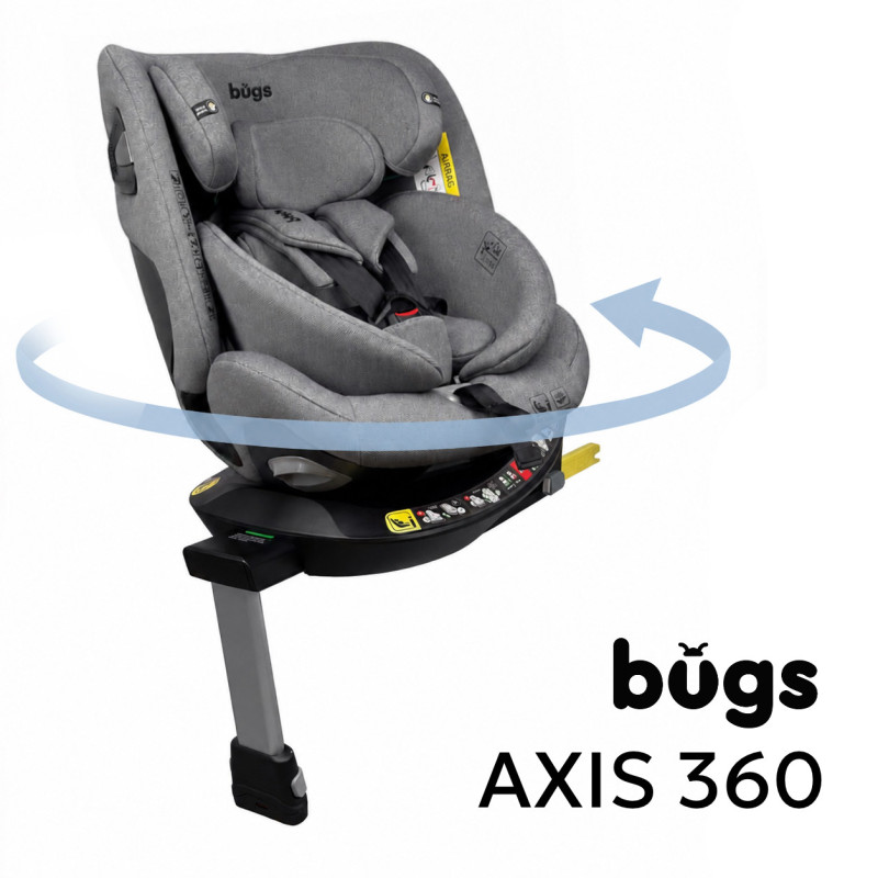 Автокрісло Bugs Axis 360 - Cloud Grey