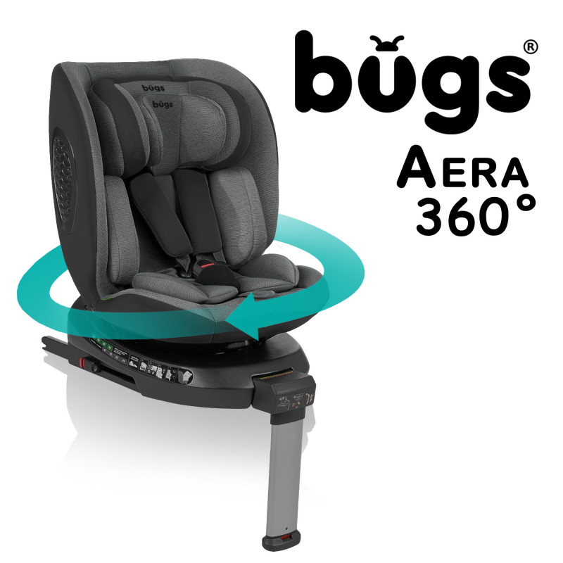 Автокрісло Bugs Aera 360 - Iron Grey