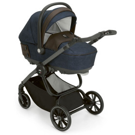 Універсальна коляска 3 в 1 CAM TECHNO SOUL синій/сірий