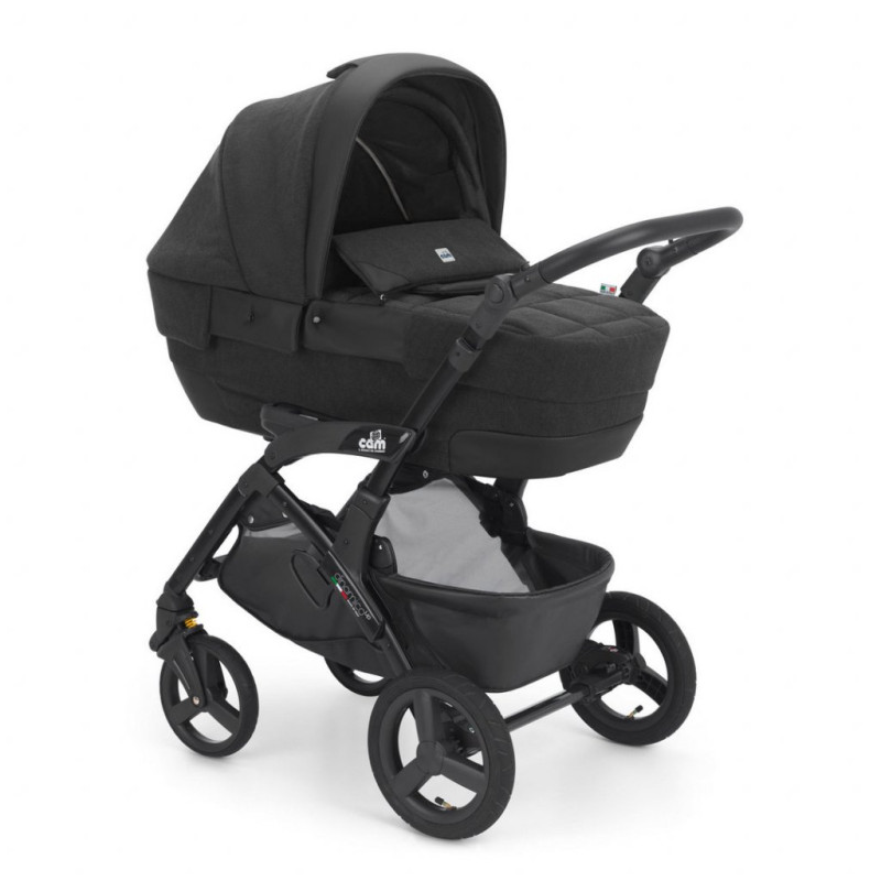 Універсальна коляска 3 в 1 CAM Dinamico Up Rover коричневий, біла рама