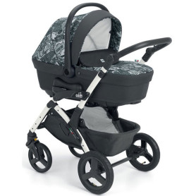 Універсальна коляска 3 в 1 CAM Сam Dinamico Up Smart біло-сіре графіті
