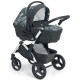 Універсальна коляска 3 в 1 CAM Сam Dinamico Up Smart біло-сіре графіті