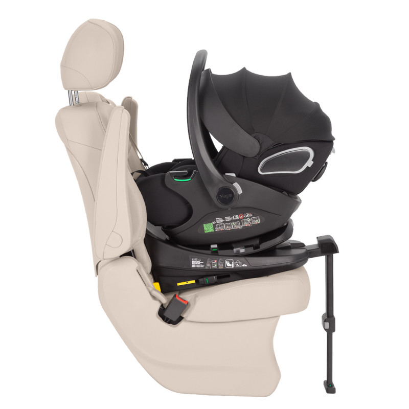 Автокрісло+база CARRELLO Vega CRL-14101/2 Absolute Black i-Size 40-87см ISOFIX /1/