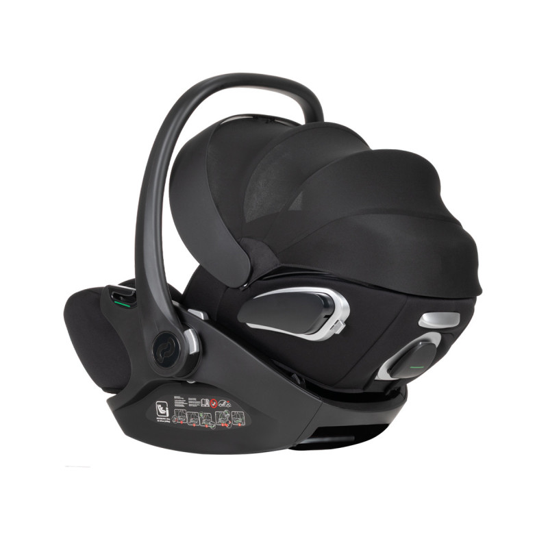 Автокрісло+база CARRELLO Vega CRL-14101/3AY Absolute Black i-Size 40-87см ISOFIX з обертанням /1/