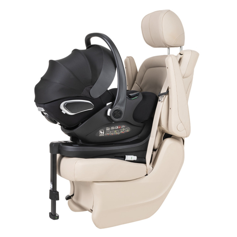 Автокрісло+база CARRELLO Vega CRL-14101/3AY Absolute Black i-Size 40-87см ISOFIX з обертанням /1/