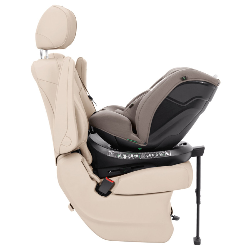 Автокрісло CARRELLO Octopus CRL-16002 Seashell Grey i-Size 40-150см ISOFIX, поворот, опор.стійка /1/