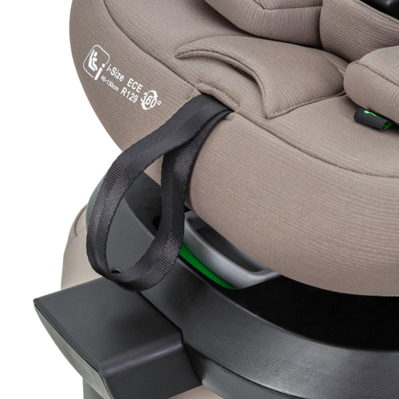 Автокрісло CARRELLO Octopus CRL-16002 Seashell Grey i-Size 40-150см ISOFIX, поворот, опор.стійка /1/