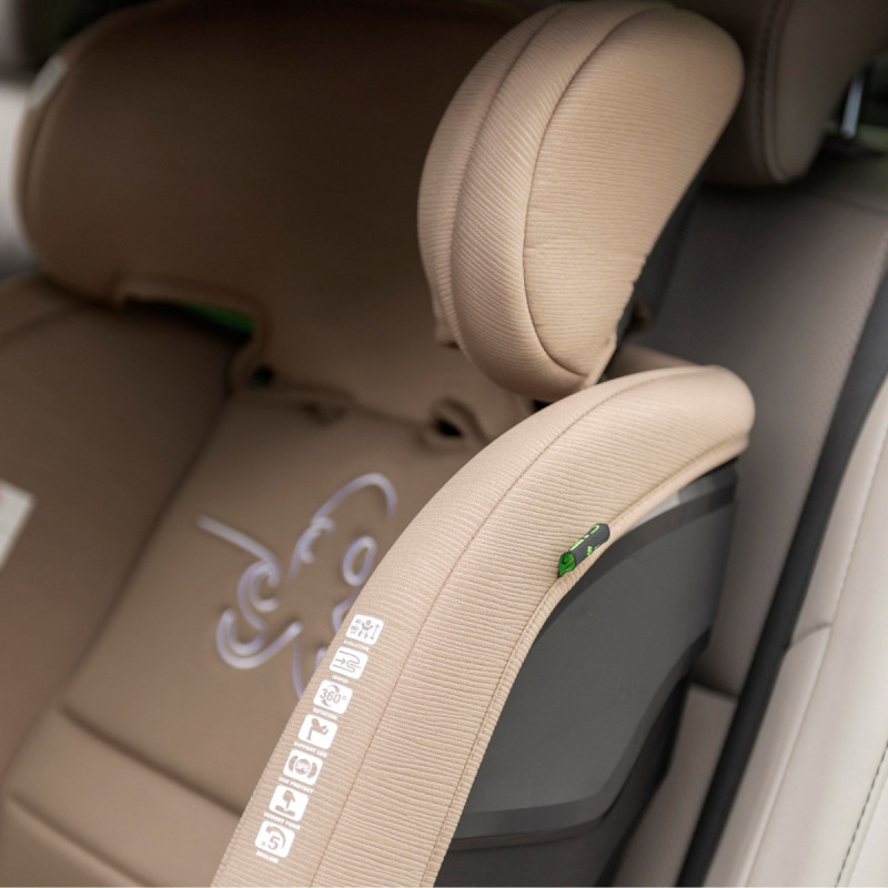 Автокрісло CARRELLO Octopus CRL-16002 Seashell Grey i-Size 40-150см ISOFIX, поворот, опор.стійка /1/