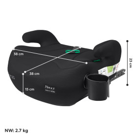 Автокрісло-бустер CARRELLO Next CRL-16011 Midnight Black i-Size ISOFIX 125-150см+напр.рем, підскл /2