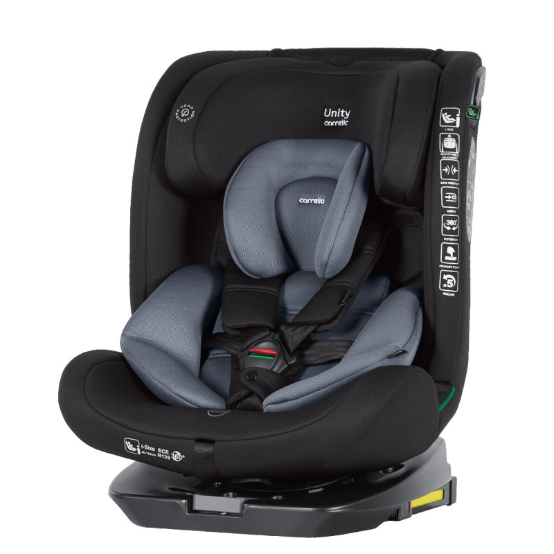 Автокрісло CARRELLO Unity CRL-17010 Accord Grey i-Size 40-150см ISOFIX, поворот /1/