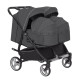 Прогулянкові коляски для двійні CARRELLO Connect CRL-5502/1 Serious Black для двійні,люлька-переноска /1/