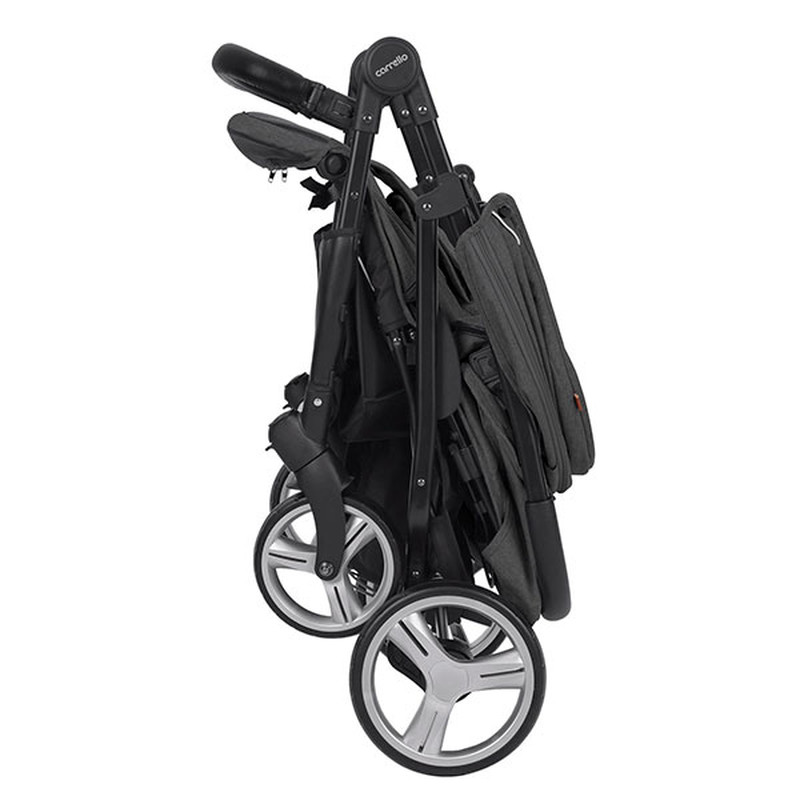 Прогулянкові коляски для двійні CARRELLO Connect CRL-5502/1 Serious Black для двійні,люлька-переноска /1/