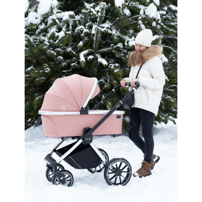 Універсальна коляска 2 в 1 CARRELLO Optima CRL-6503 2in1 Platinum Grey в льне /1/