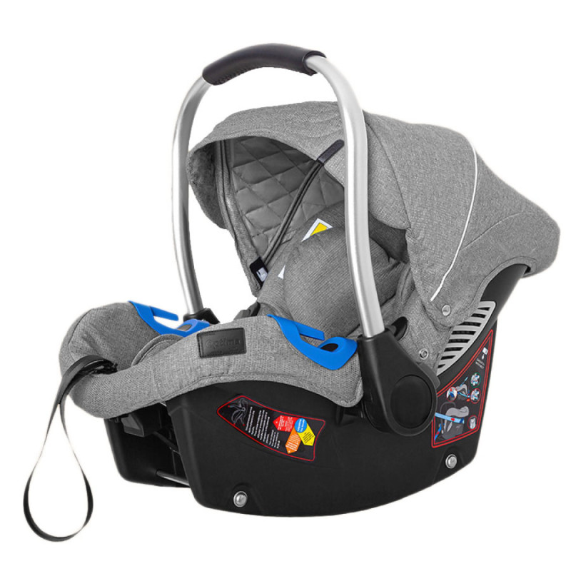 Універсальна коляска 3 в 1 CARRELLO Optima CRL-6504 3in1 Platinum Grey в льне /1/