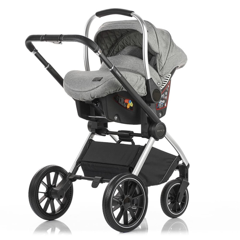 Універсальна коляска 3 в 1 CARRELLO Optima CRL-6504 3in1 Platinum Grey в льне /1/