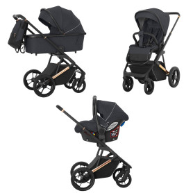 Універсальна коляска 3 в 1 CARRELLO Sigma Midnight Grey