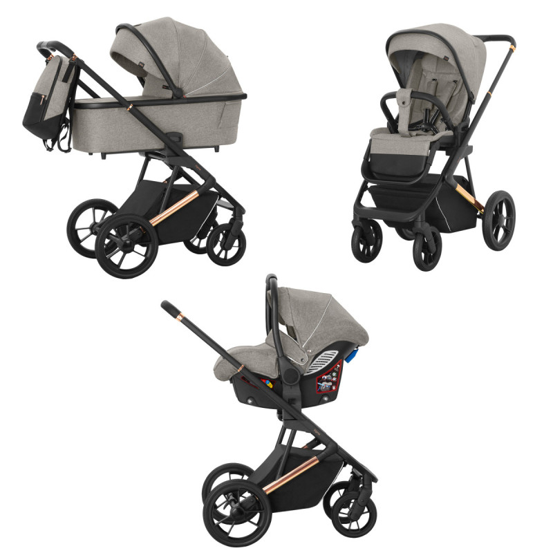 Універсальна коляска 3 в 1 CARRELLO Sigma Sable Grey