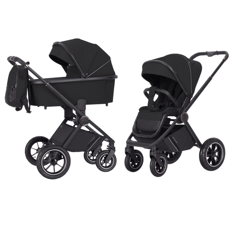 Універсальна коляска 2 в 1 CARRELLO Ultimo CRL-6516 BF 2in1 AIR Pitch Black /1/