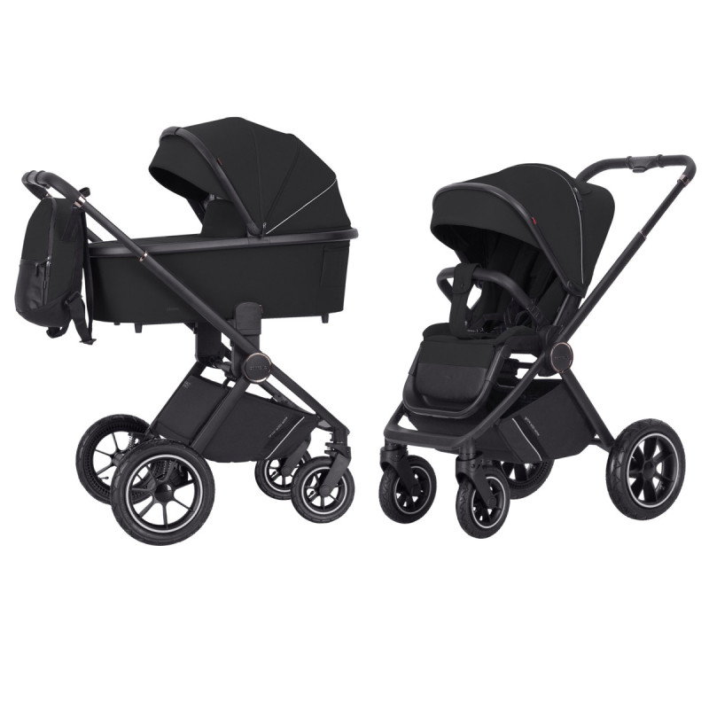 Універсальна коляска 2 в 1 CARRELLO Ultimo CRL-6516 BF 2in1 AIR Pitch Black /1/