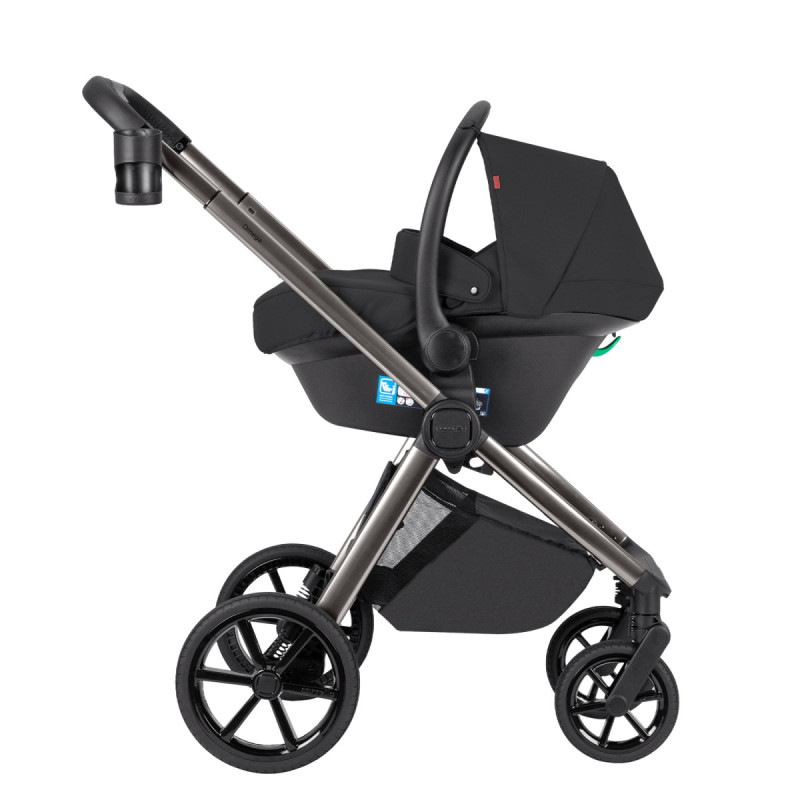 Універсальна коляска 3 в 1 CARRELLO Omega Absolute Black CRL-6535/1 Absolute Black