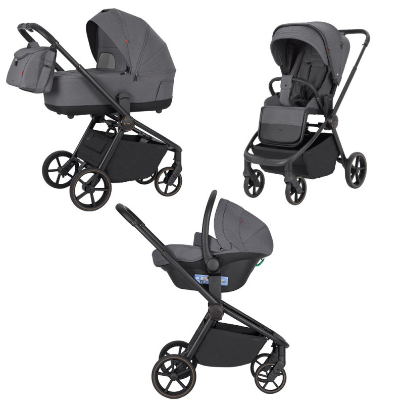 Універсальна коляска 3 в 1 CARRELLO Epica CRL-8511 3in1 Iron Grey /1/