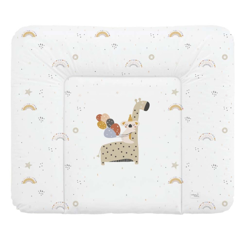 Сповивальний матрац мʼякий Ceba Baby Soft Changing Mat Large, 85x72 см giraffe