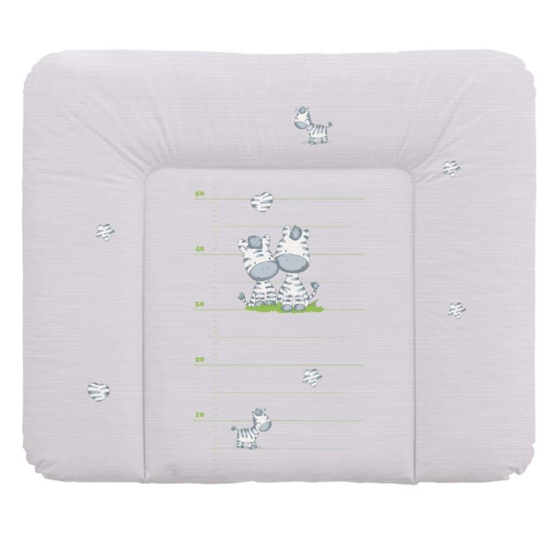 Сповивальний матрац мʼякий Ceba Baby Soft Changing Mat Large, 85x72 см zebra grey