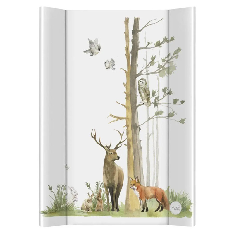 Сповивальний матрац м'яка Ceba Baby Soft Profiled Changing Mat Short, 50x70 см basic woodland