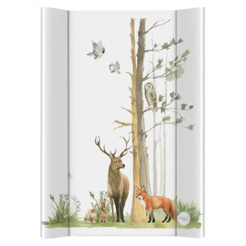 Сповивальний матрац жорстка Ceba Baby Hard Changing Mat Short, 50x70 см basic woodland