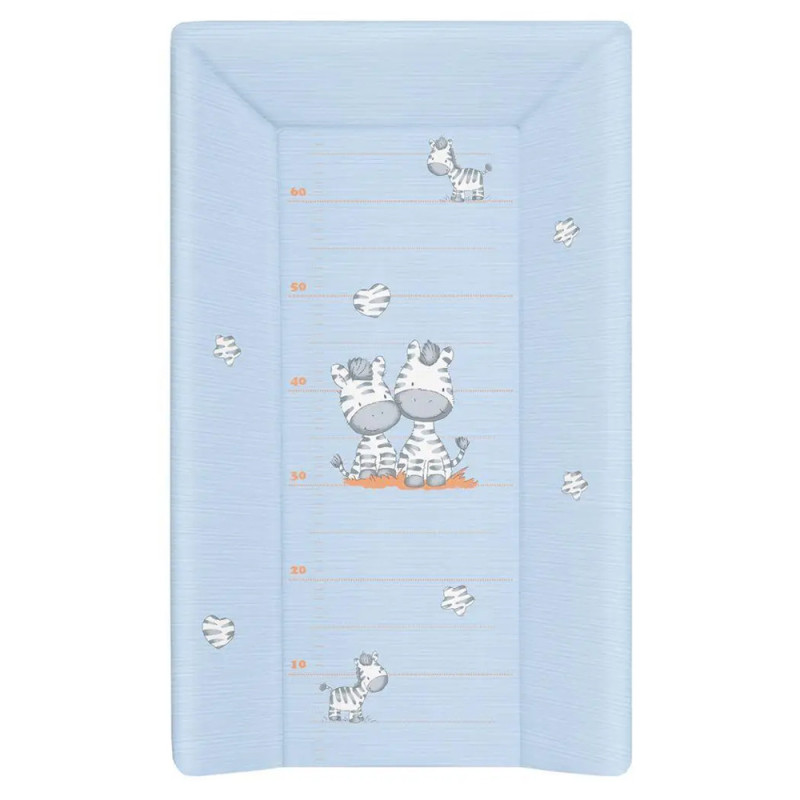 Сповивальний матрац жорстка Ceba Baby Hard Long Changing Pad, 50x80 см zebra
