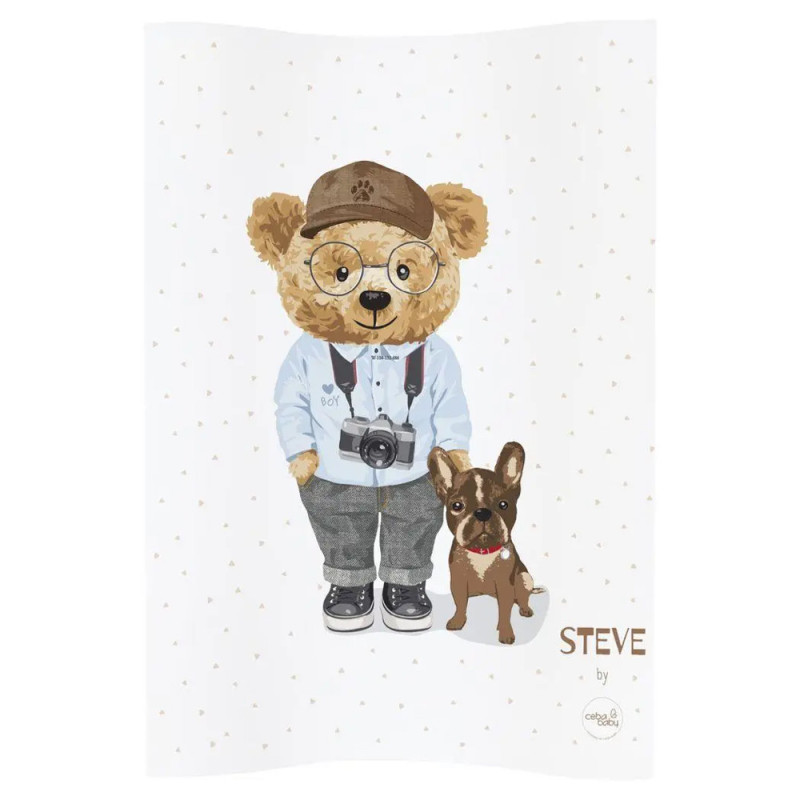 Сповивальний матрац мʼякий Ceba Baby Soft Profiled Changing Mat COSY, 48x70 см fluffy puffy steve