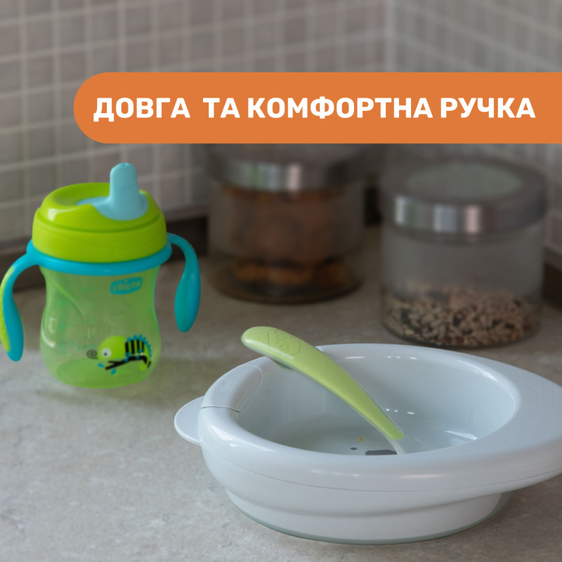 Ложка силіконова Chicco, 6м+, 2 шт. Рожевий