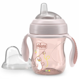 Поїльник з м'яким носиком Chicco "Transition Cup", 200 мл, 4м+ Коричневий