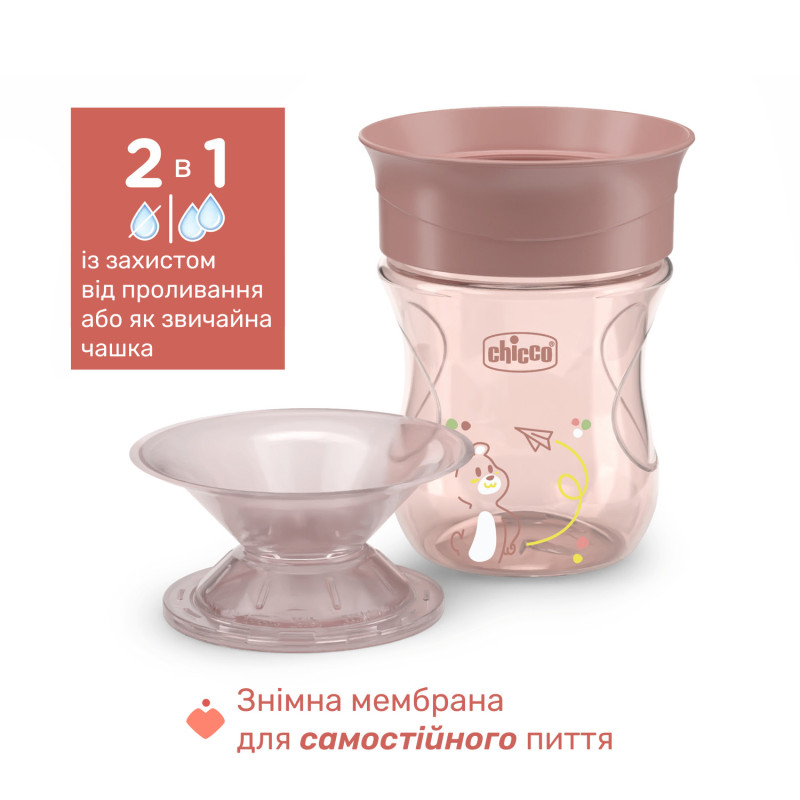 Чашка Chicco "Perfect", 200 мл, 12 м+ Коричневий