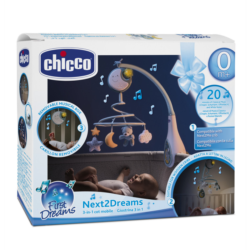 Мобіль на ліжечко Chicco "Next2Dreams" Синій