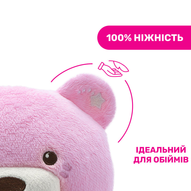 Іграшка музична Chicco "Ведмежа" Рожевий