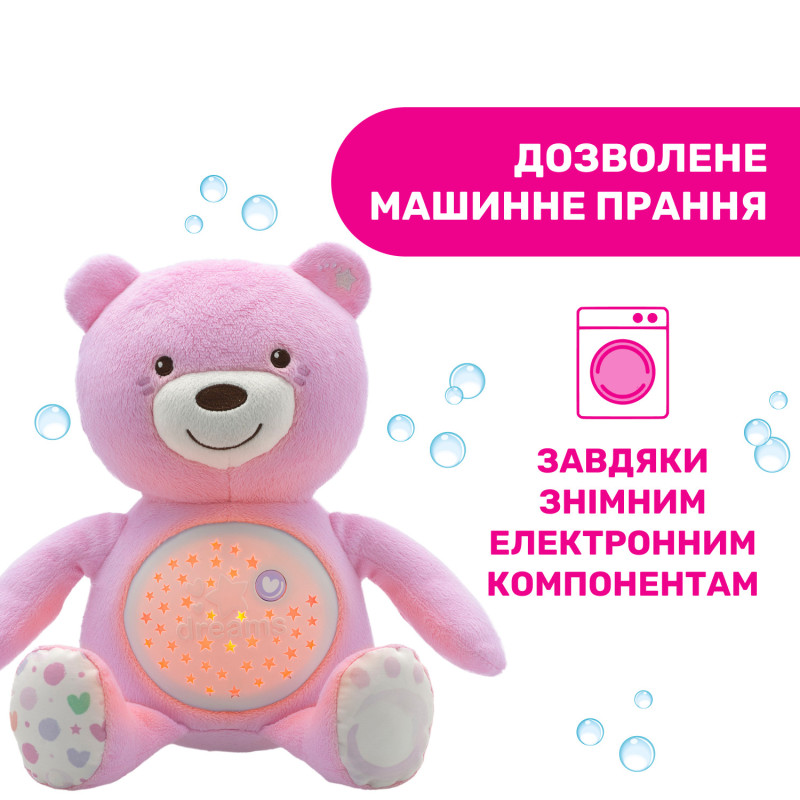 Іграшка музична Chicco "Ведмежа" Рожевий