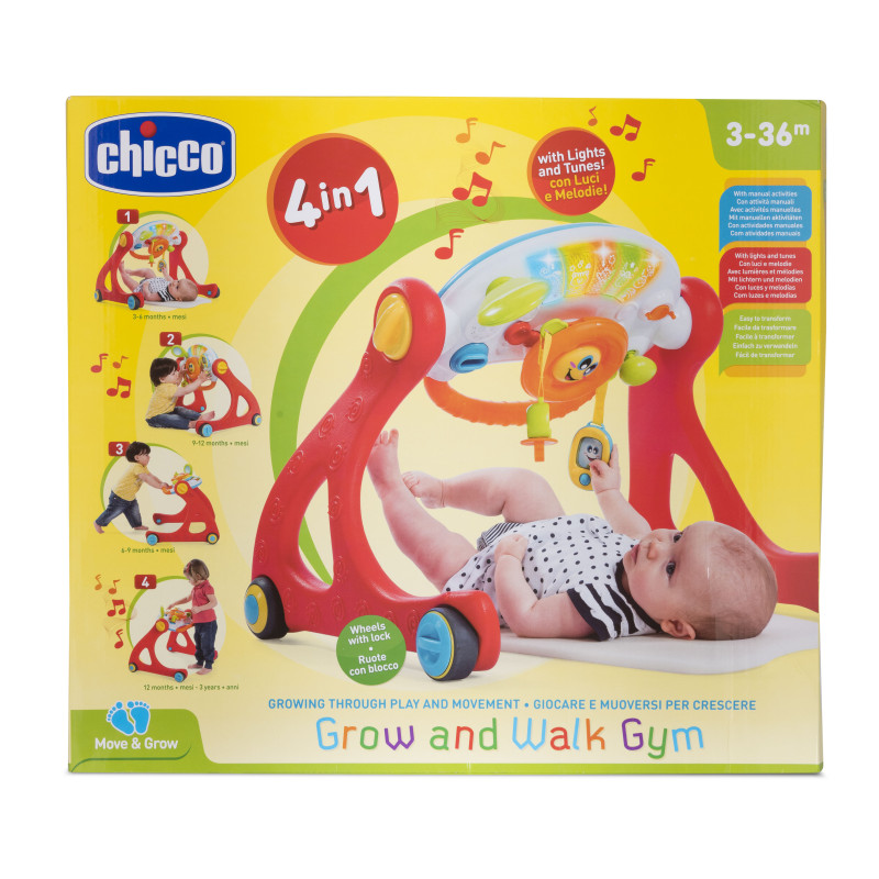 Ігровий розвиваючий центр 4 в 1 Chicco "Grow And Walk"