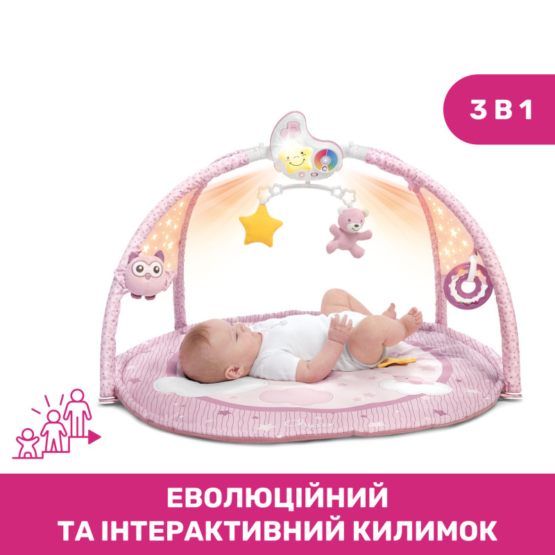Розвиваючий килимок Chicco "Enjoy Colours" Рожевий