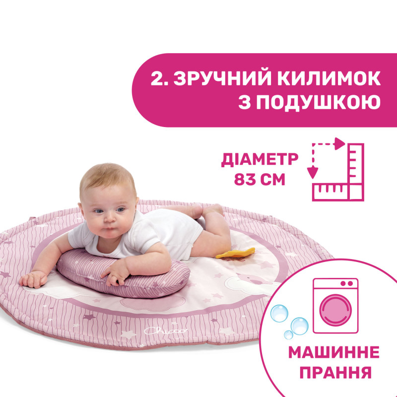 Розвиваючий килимок Chicco "Enjoy Colours" Рожевий