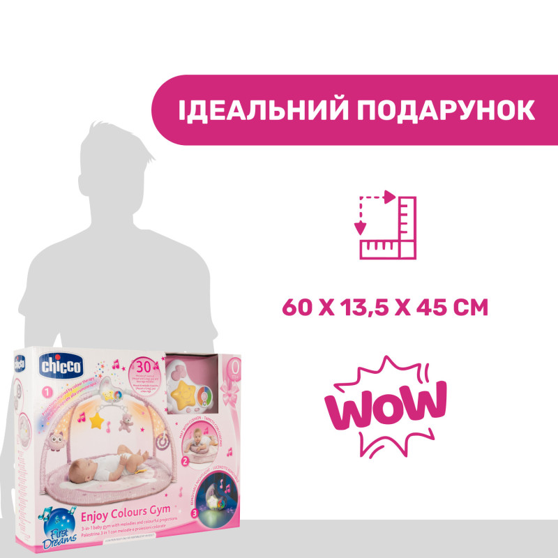 Розвиваючий килимок Chicco "Enjoy Colours" Рожевий